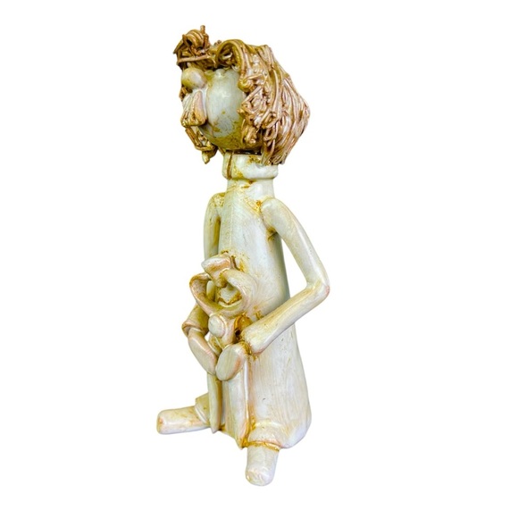 Vintage Dino Bencini Dentist With Tooth Ceramic Sculpture Signed Figurine Italy - Picture 3 of 6